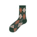 Wholesale green combed cotton socks JDC-SK-Qihen009 Sock 圻恒 Green one size Wholesale Jewelry JoyasDeChina Joyas De China