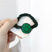 Wholesale Green Smiley Plastic Resin Hair Clip Hair Rope JDC-HC-Jiax006 Hair Clips 佳芯 2424 Wholesale Jewelry JoyasDeChina Joyas De China