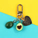Wholesale Green Soft Pottery Avocado Keychain JDC-KC-Gongz029 Keychains 宫泽 B65-1 Love Wholesale Jewelry JoyasDeChina Joyas De China