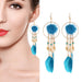 Wholesale Hairball Feather Alloy Tassel Earrings JDC-ES-Daiq007 Earrings 黛茜 Wholesale Jewelry JoyasDeChina Joyas De China