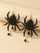 Wholesale Halloween Acrylic Black Spider Earrings JDC-ES-GANL007 Earrings 甘来 Wholesale Jewelry JoyasDeChina Joyas De China