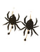 Wholesale Halloween Acrylic Black Spider Earrings JDC-ES-GANL007 Earrings 甘来 black Wholesale Jewelry JoyasDeChina Joyas De China