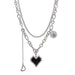 Wholesale Hip Hop Stainless Steel Love Necklace JDC-NE-MLQ014 Necklaces 米朗奇 Wholesale Jewelry JoyasDeChina Joyas De China