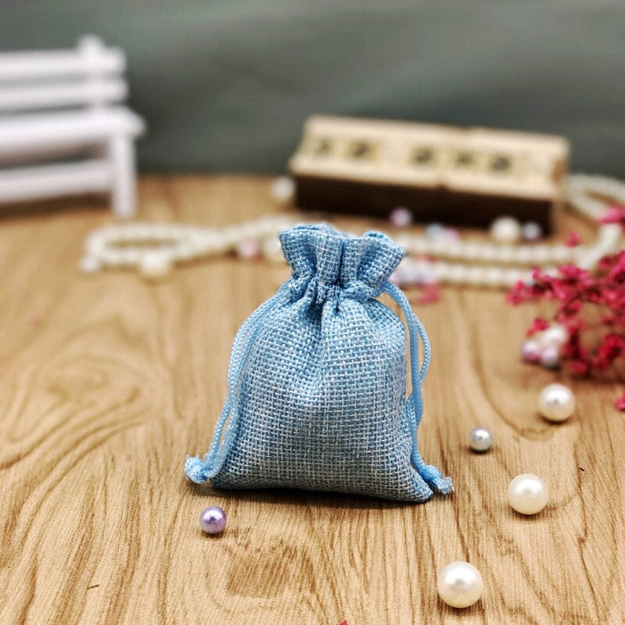 Wholesale Imitation Linen Drawstring Drawstring Pocket Gift Jewelry Fabric Bag JDC-JP-Fuyong005 Jewelry packaging 福永 10*13cm Wholesale Jewelry JoyasDeChina Joyas De China