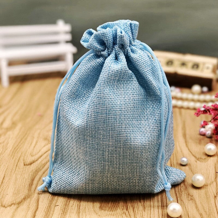 Wholesale Imitation Linen Drawstring Drawstring Pocket Gift Jewelry Fabric Bag JDC-JP-Fuyong005 Jewelry packaging 福永 13*18cm Wholesale Jewelry JoyasDeChina Joyas De China