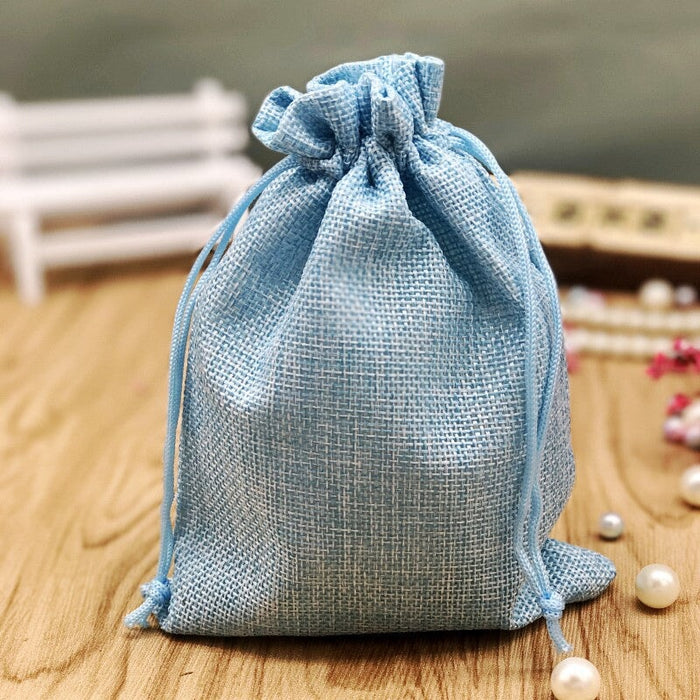 Wholesale Imitation Linen Drawstring Drawstring Pocket Gift Jewelry Fabric Bag JDC-JP-Fuyong005 Jewelry packaging 福永 Wholesale Jewelry JoyasDeChina Joyas De China