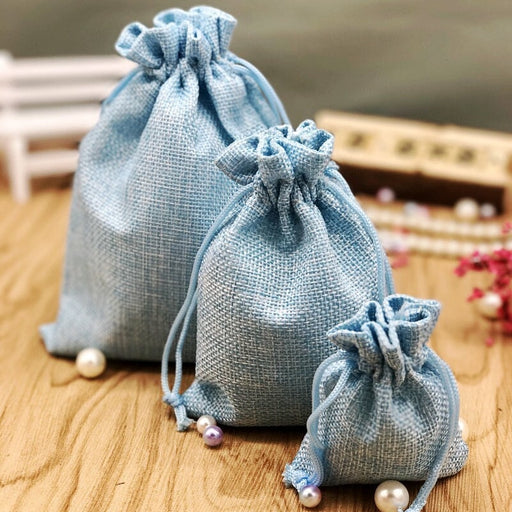 Wholesale Imitation Linen Drawstring Drawstring Pocket Gift Jewelry Fabric Bag JDC-JP-Fuyong005 Jewelry packaging 福永 Wholesale Jewelry JoyasDeChina Joyas De China