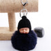 Wholesale imitation otter rabbit hair sleep doll keychain JDC-KC-QiShi007 Keychains 奇释 Tibetan green / Wholesale Jewelry JoyasDeChina Joyas De China