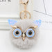 Wholesale Imitation Rex Rabbit Fur Big Eyes Sequined Owl Fur Ball Pom Pom Keychain JDC-KC-Zuge012 Keychains 祖格 Light gray-blue / Wholesale Jewelry JoyasDeChina Joyas De China