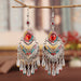 Wholesale imitation seedling silver metal earrings JDC-ES-Daiq010 Earrings 黛茜 Wholesale Jewelry JoyasDeChina Joyas De China