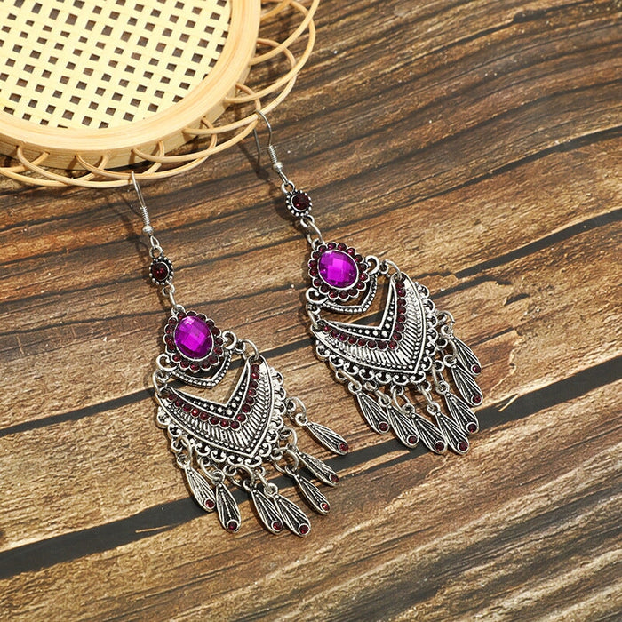 Wholesale imitation seedling silver metal earrings JDC-ES-Daiq010 Earrings 黛茜 Wholesale Jewelry JoyasDeChina Joyas De China