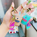 Wholesale Into Oil Pearl Milk Tea Plastic Metal Keychain JDC-KC-ManM001 Keychains 曼妙 Wholesale Jewelry JoyasDeChina Joyas De China