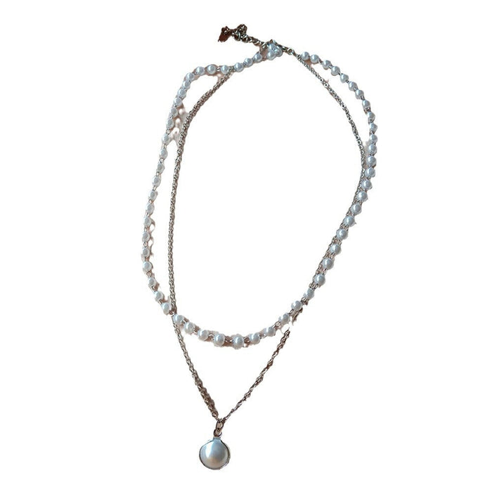 Wholesale Jewelry pearl pendant necklace Women's elegant clavicle chain necklace pearl necklace Necklaces JoyasDeChina Wholesale Jewelry JoyasDeChina Joyas De China