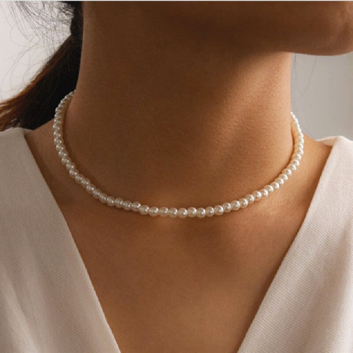 Wholesale Jewelry pearl pendant necklace Women's elegant clavicle chain necklace pearl necklace Necklaces JoyasDeChina 4# Wholesale Jewelry JoyasDeChina Joyas De China