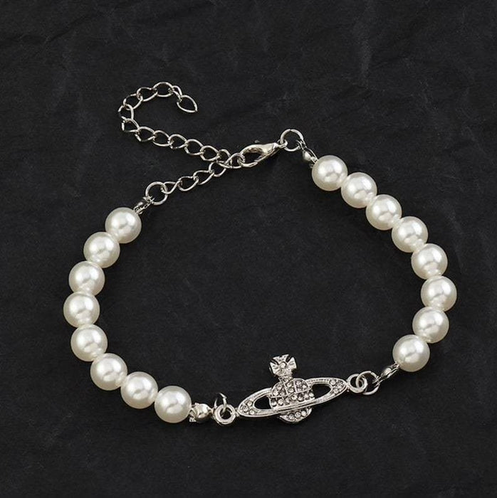 Wholesale Jewelry pearl pendant necklace Women's elegant clavicle chain necklace pearl necklace Necklaces JoyasDeChina Saturn bracelet silver Wholesale Jewelry JoyasDeChina Joyas De China