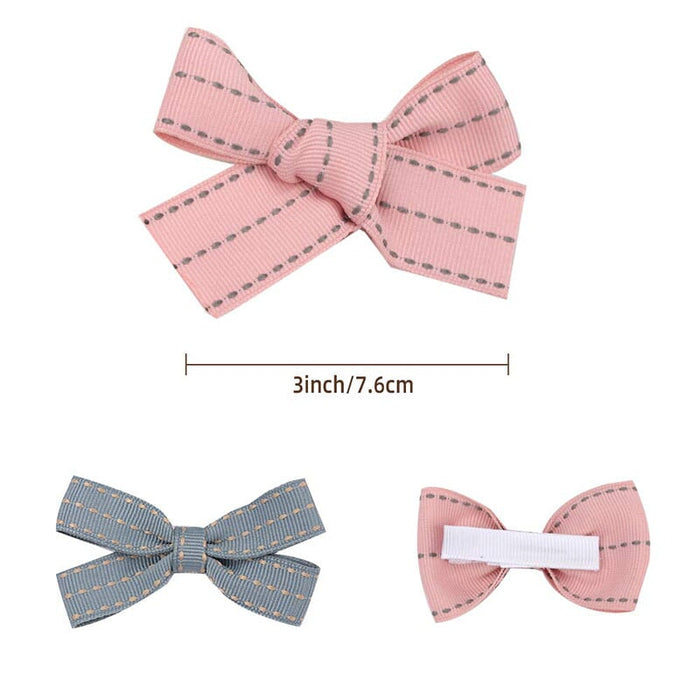 Wholesale Kids Bow Cloth Hair Clip Set JDC-HC-Danzuo025 Hair Clips 丹左 Wholesale Jewelry JoyasDeChina Joyas De China