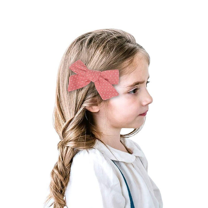 Wholesale Kids Bow Cloth Hair Clip Set JDC-HC-Danzuo026 Hair Clips 丹左 Wholesale Jewelry JoyasDeChina Joyas De China