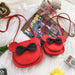 Wholesale kids Bright Sequin Bow PU Shoulder Bag JDC-SD-Hanc001 Shoulder Bags 韩创 Wholesale Jewelry JoyasDeChina Joyas De China