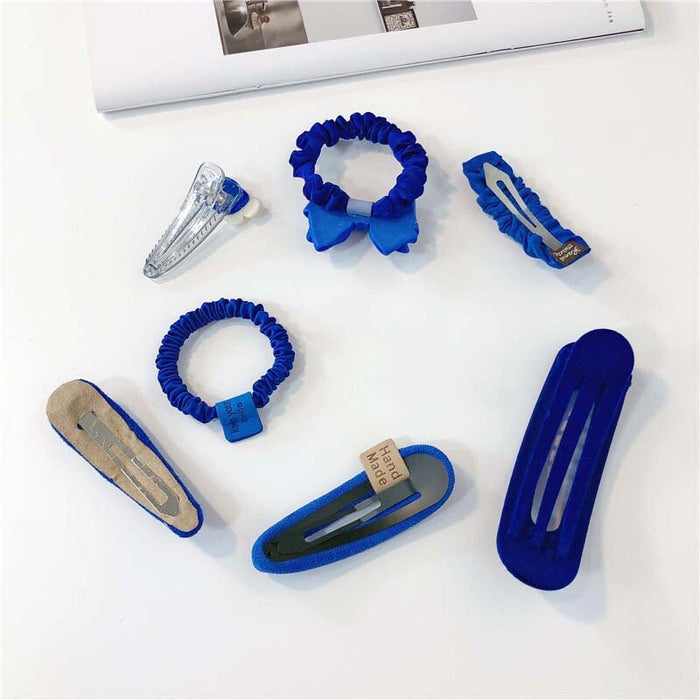 Wholesale Klein Blue Plastic Resin Hair Clip Hair Rope Headband JDC-HC-Jiax004 Hair Clips 佳芯 Wholesale Jewelry JoyasDeChina Joyas De China