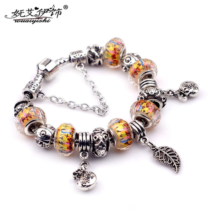 Wholesale large hole beads ethnic wind crystal bracelet (F) JDC-BT-WUAI004 Bracelet 妩艾 18cm Wholesale Jewelry JoyasDeChina Joyas De China