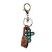 Wholesale Leather Alloy Turquoise Cross Keychain MOQ≥2 JDC-KC-HeYi002 Keychains 合异 Wholesale Jewelry JoyasDeChina Joyas De China