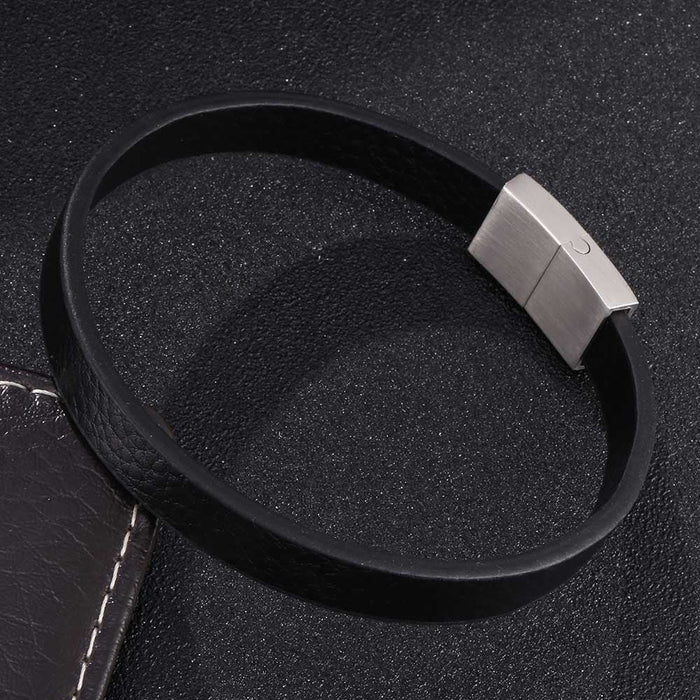 Wholesale Leather Cord Stainless Steel Braided Bracelet JDC-BT-RShen010 Bracelet 日盛 Wholesale Jewelry JoyasDeChina Joyas De China