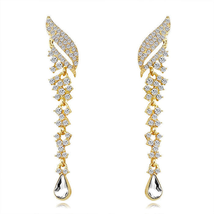 Wholesale long alloy earrings JDC-ES-GSDB030 Earrings 丹比华比 Wholesale Jewelry JoyasDeChina Joyas De China