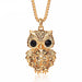 Wholesale long gold owl sweater alloy necklace JDC-NE-Jiaow005 Necklaces 娇婉 Rose Gold Wholesale Jewelry JoyasDeChina Joyas De China