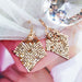 Wholesale long two-piece gold earrings JDC-ES-Sideng033 Earrings 思登 Wholesale Jewelry JoyasDeChina Joyas De China