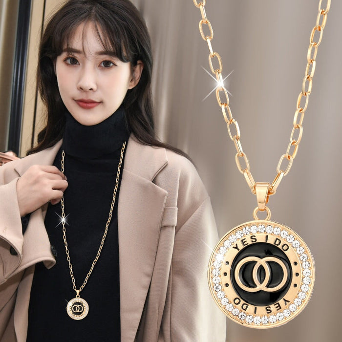 Wholesale long universal sweater alloy necklace JDC-NE-Jiaow001 Necklaces 娇婉 Wholesale Jewelry JoyasDeChina Joyas De China