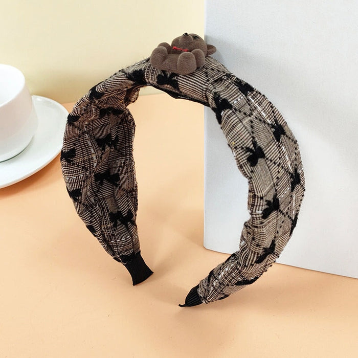 Wholesale Love Bow Bear Fabric Headband (F)JDC-HD-O378 Headband 潮炫 Wholesale Jewelry JoyasDeChina Joyas De China