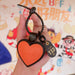 Wholesale Love PU leather key chain pendant car key chain bag girl pendant Keychains JoyasDeChina Love leather pendant-orange Wholesale Jewelry JoyasDeChina Joyas De China
