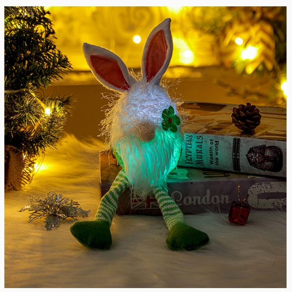 Wholesale luminous faceless doll with lights Easter bunny doll EVA cloth ornament JDC-OS-GangL005 Ornaments 港恋 Wholesale Jewelry JoyasDeChina Joyas De China