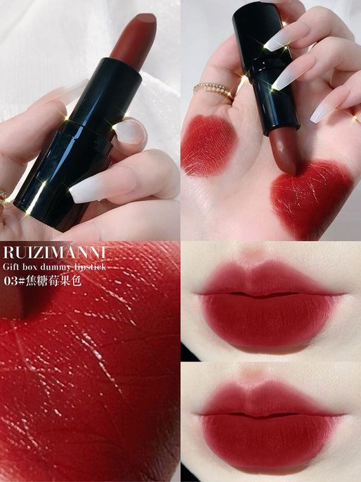 Wholesale matte caramel red brown velvet matte lipstick JDC-MK-Minf003 lipstick 闵妃 03 Wholesale Jewelry JoyasDeChina Joyas De China