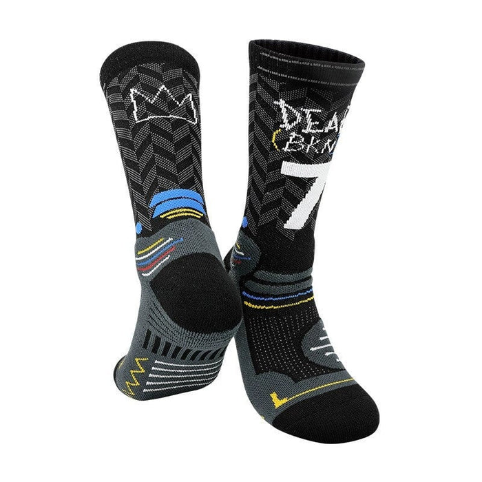 Wholesale Men's Basketball Socks Cotton Mid-Length Socks Sports Socks JDC-SK-LingTu012 Sock 领途 JCB5507black 38-44 Wholesale Jewelry JoyasDeChina Joyas De China