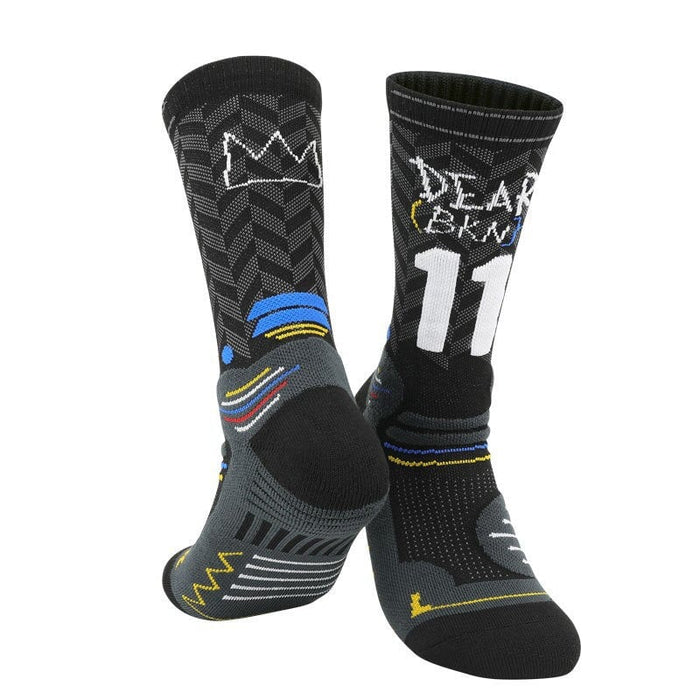 Wholesale Men's Basketball Socks Cotton Mid-Length Socks Sports Socks JDC-SK-LingTu012 Sock 领途 JCB5511black 38-44 Wholesale Jewelry JoyasDeChina Joyas De China