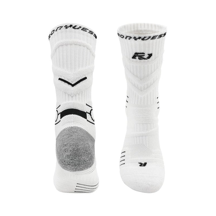 Wholesale Men's Basketball Socks Cotton Mid-Length Socks Sports Socks JDC-SK-LingTu012 Sock 领途 white black 38-44 Wholesale Jewelry JoyasDeChina Joyas De China