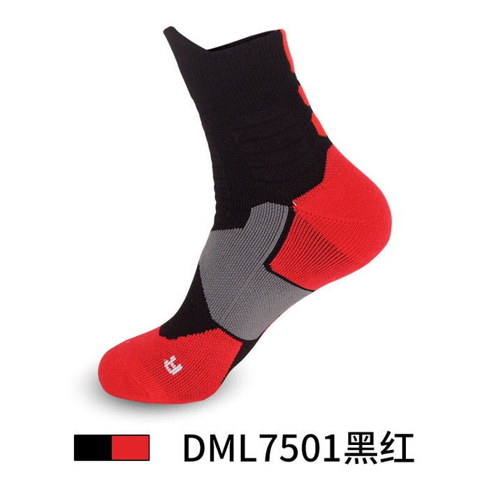 Wholesale Men's Basketball Socks Spandex Sports Socks Mid Tube Badminton Socks JDC-SK-LingTu009 Sock 领途 Wholesale Jewelry JoyasDeChina Joyas De China