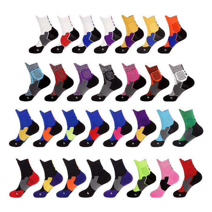 Wholesale Men's Basketball Socks Spandex Sports Socks Mid Tube Badminton Socks JDC-SK-LingTu009 Sock 领途 Wholesale Jewelry JoyasDeChina Joyas De China