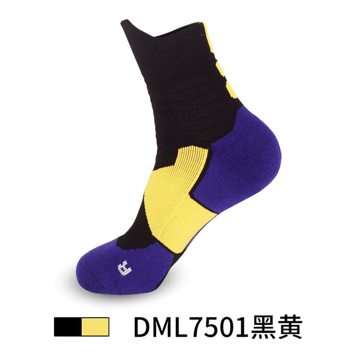 Wholesale Men's Basketball Socks Spandex Sports Socks Mid Tube Badminton Socks JDC-SK-LingTu009 Sock 领途 Wholesale Jewelry JoyasDeChina Joyas De China