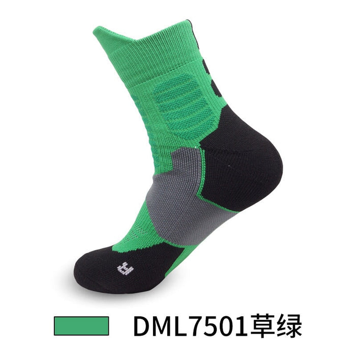 Wholesale Men's Basketball Socks Spandex Sports Socks Mid Tube Badminton Socks JDC-SK-LingTu009 Sock 领途 Wholesale Jewelry JoyasDeChina Joyas De China