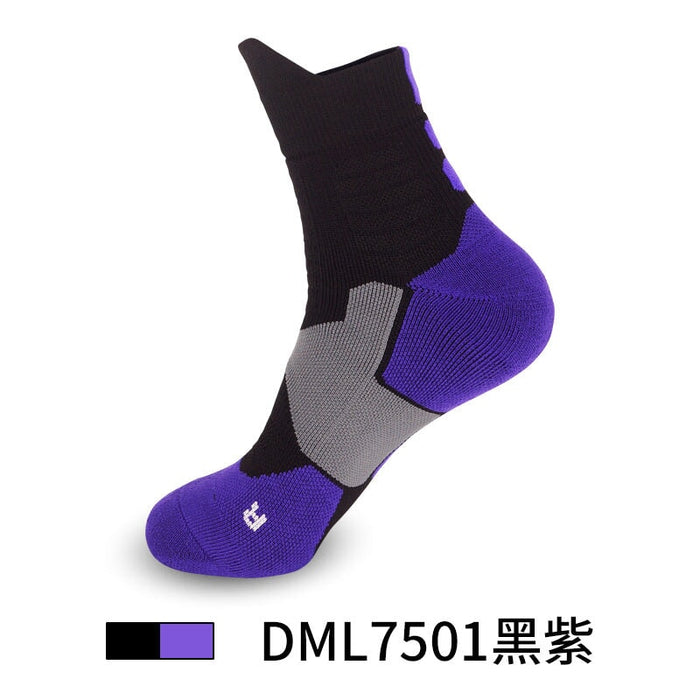 Wholesale Men's Basketball Socks Spandex Sports Socks Mid Tube Badminton Socks JDC-SK-LingTu009 Sock 领途 Wholesale Jewelry JoyasDeChina Joyas De China