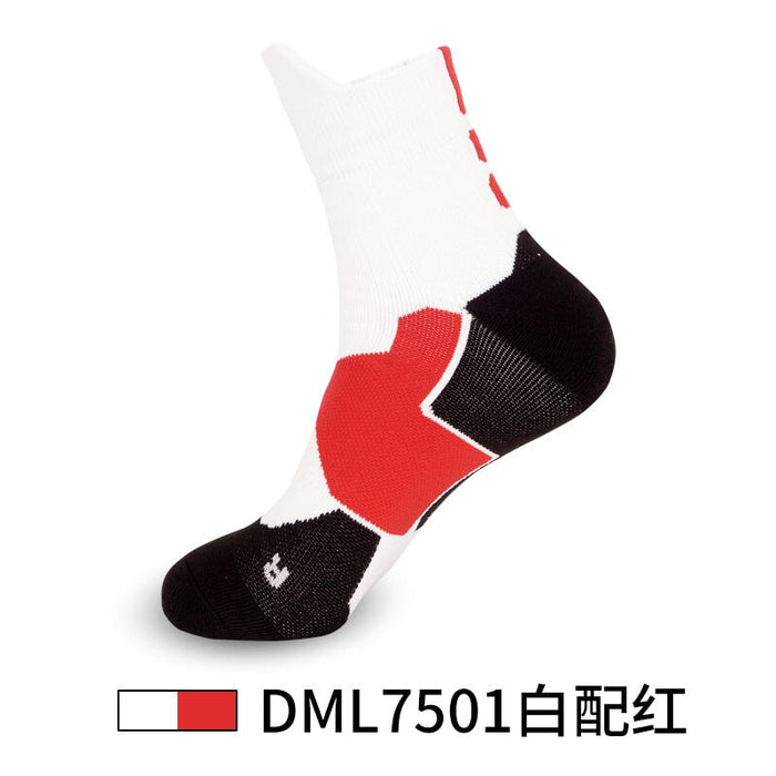 Wholesale Men's Basketball Socks Spandex Sports Socks Mid Tube Badminton Socks JDC-SK-LingTu009 Sock 领途 Wholesale Jewelry JoyasDeChina Joyas De China