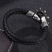 Wholesale Men's Leather Anchor Stainless Steel Bracelet JDC-BT-RShen034 Bracelet 日盛 Wholesale Jewelry JoyasDeChina Joyas De China