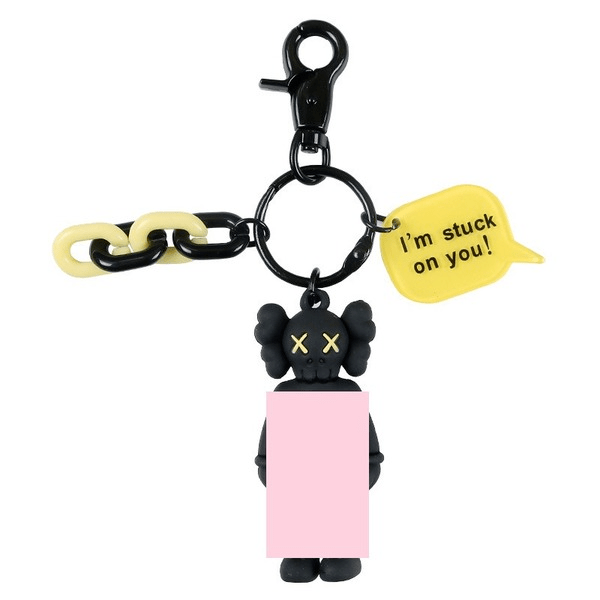 Wholesale metal grey sesame street kaws doll pendant keychains (F)JDC-KC-Gongz011 Keychains 宫泽 Wholesale Jewelry JoyasDeChina Joyas De China