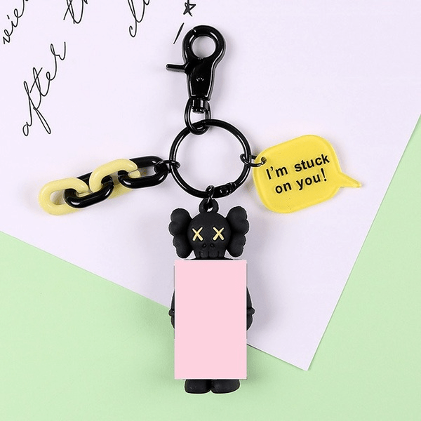 Wholesale metal grey sesame street kaws doll pendant keychains (F)JDC-KC-Gongz011 Keychains 宫泽 Wholesale Jewelry JoyasDeChina Joyas De China