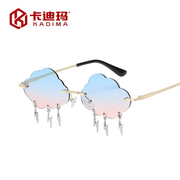 Wholesale Metal pc Color Fashion Frameless Cloud Lightning Sunglasses JDC-SG-XIa018 Sunglasses 锡安 Wholesale Jewelry JoyasDeChina Joyas De China