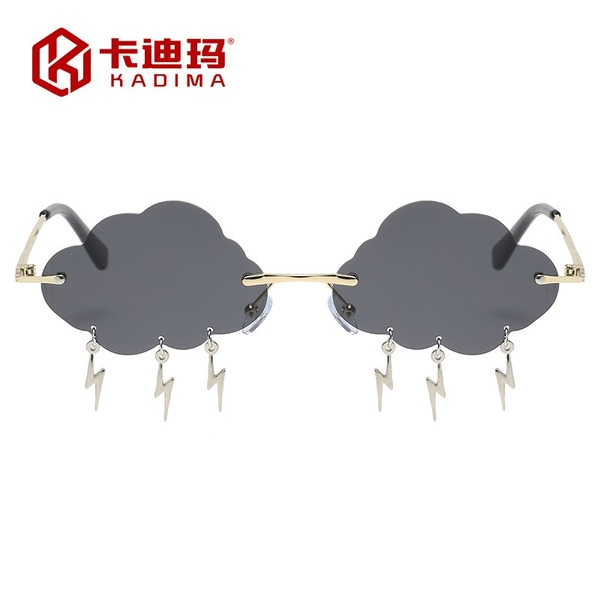 Wholesale Metal pc Color Fashion Frameless Cloud Lightning Sunglasses JDC-SG-XIa018 Sunglasses 锡安 Wholesale Jewelry JoyasDeChina Joyas De China