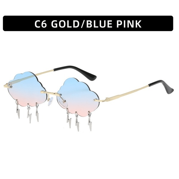 Wholesale Metal pc Color Fashion Frameless Cloud Lightning Sunglasses JDC-SG-XIa018 Sunglasses 锡安 Wholesale Jewelry JoyasDeChina Joyas De China