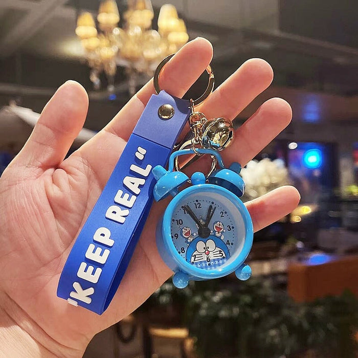 Wholesale Mini Color Alarm Clock Metal Keychain JDC-KC-Aolong015 Keychains 傲龙 Mini alarm clock blue Wholesale Jewelry JoyasDeChina Joyas De China